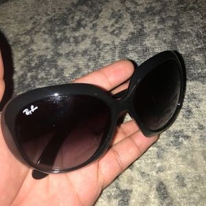 Ray-Ban RB 4098 JACKIE OHH II 601/8G 3N Polished Black Oversized